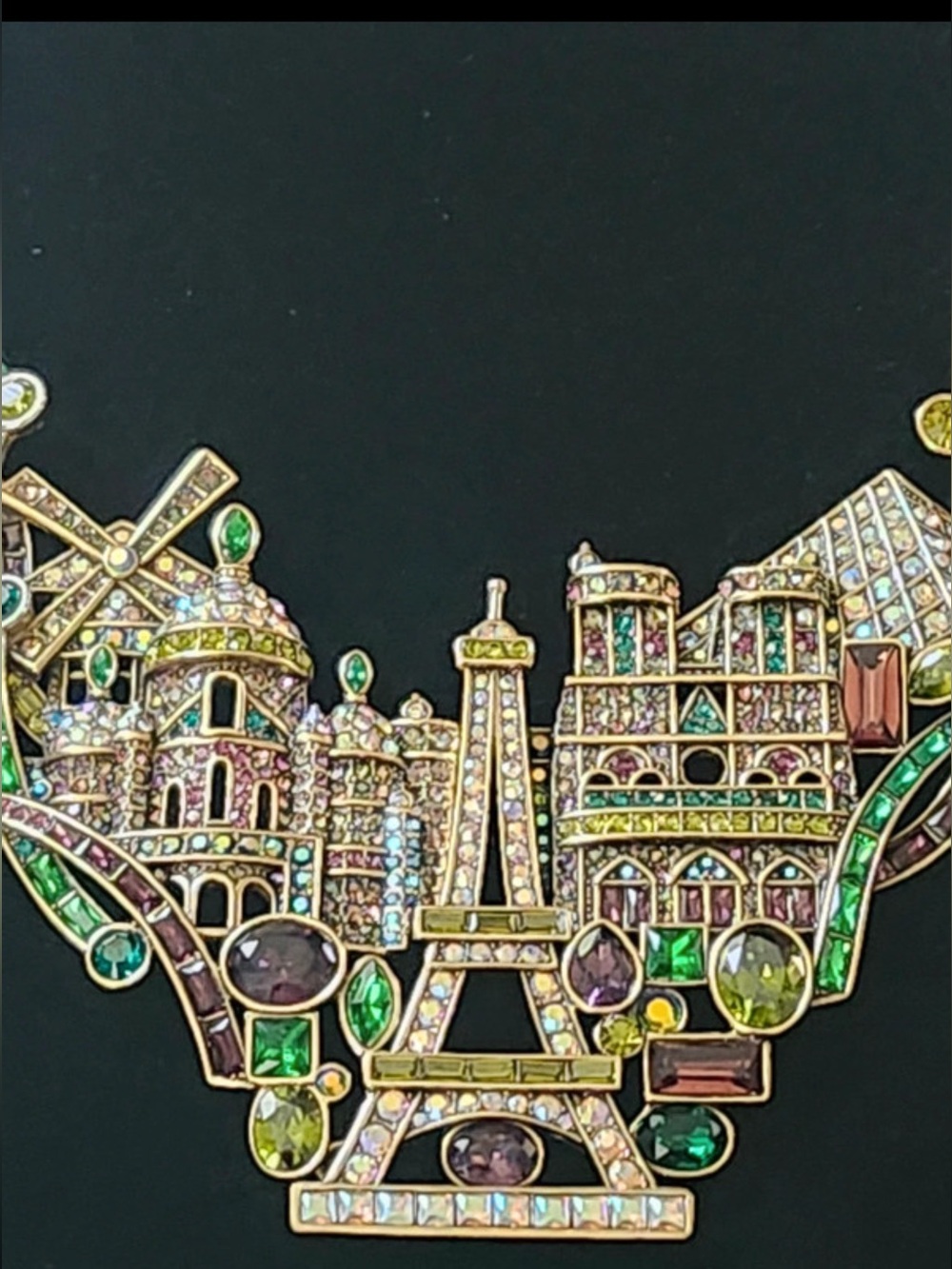 Heidi  Daus APRIL IN PARIS  Swarovski Crystal Landmark Statement Necklace